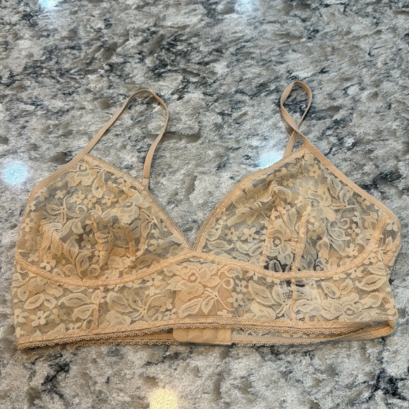 INC | Lace Bralette in Almond Latte Size SMALL - Picture 3 of 10